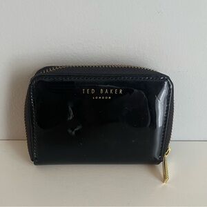 Black Patent leather Ted Baker wallet